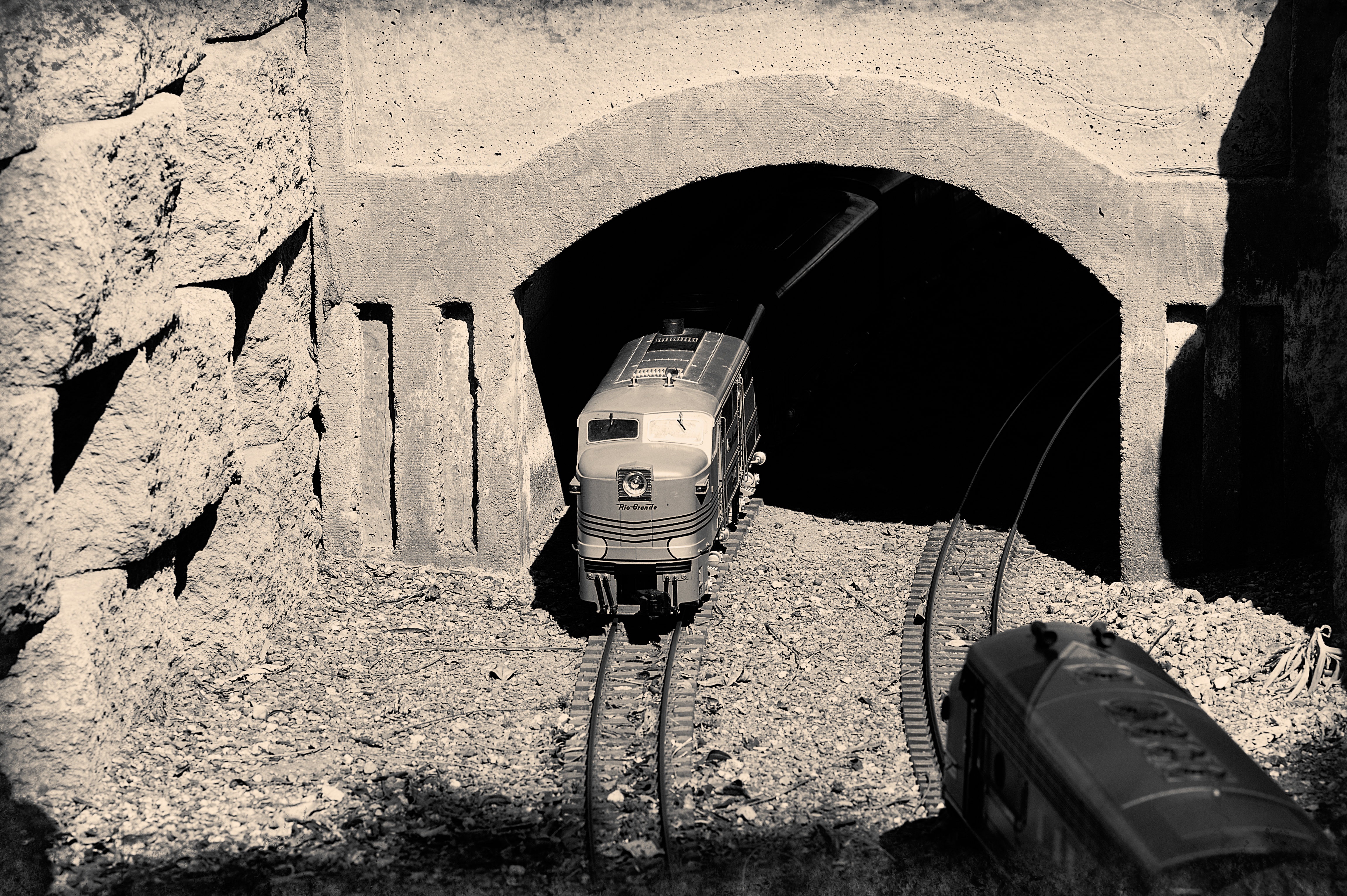 Two Trains In A Tunnel